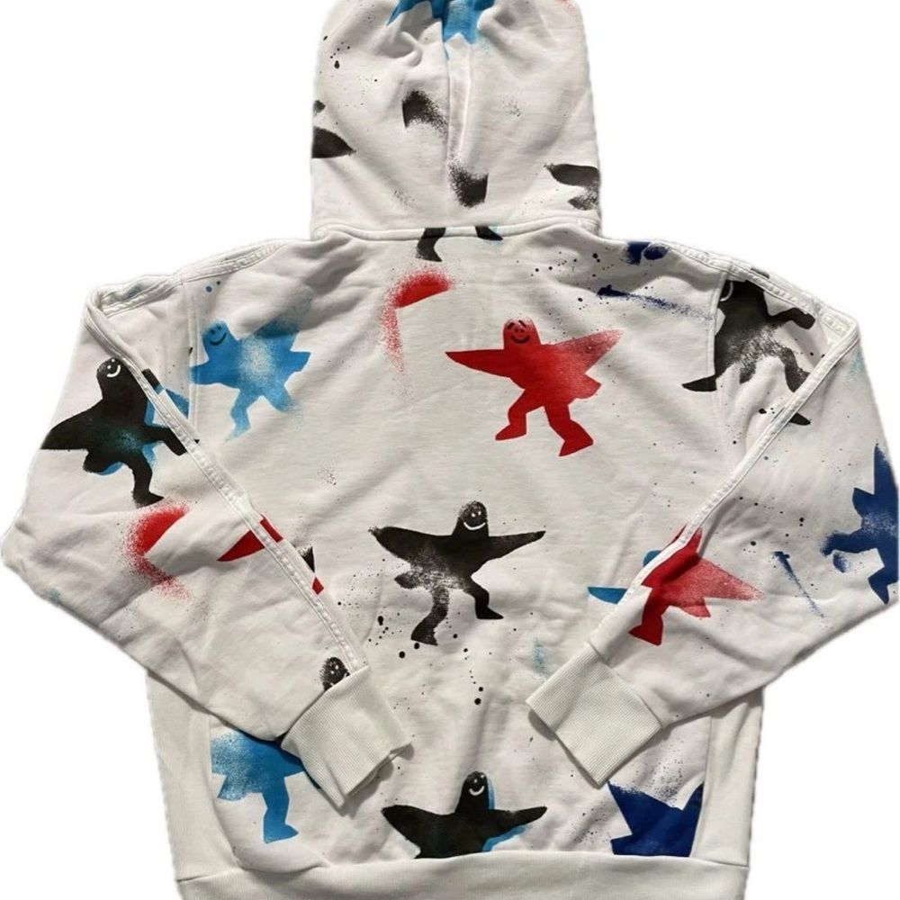 Adidas Mark Gonzalez Collab Hoodie Sweatshirt White Print XL